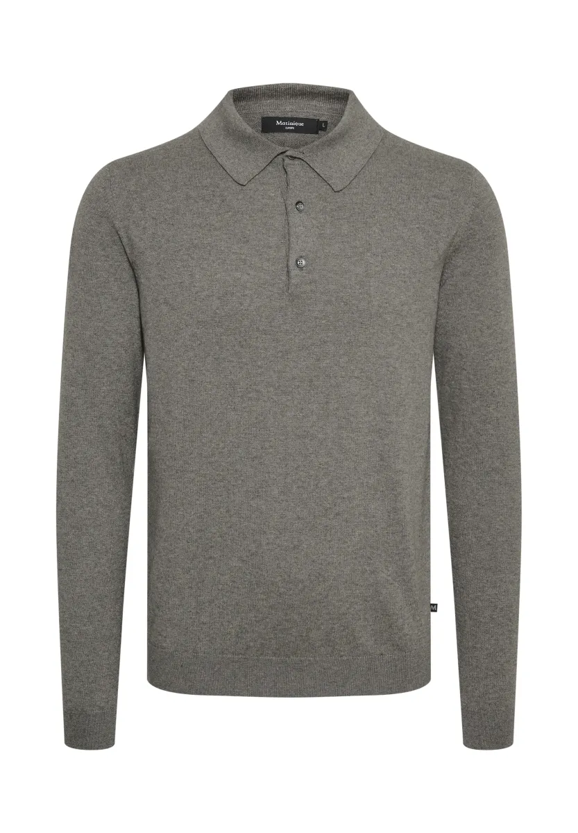 KLINT OC - Strickpullover - medium grey melange
