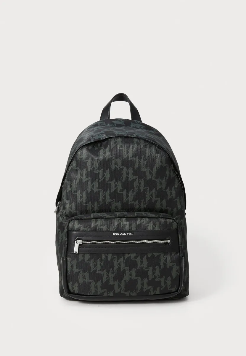 K/MONOGRAM GRAPHIC BACKPACK - Tagesrucksack - black/burnt olive