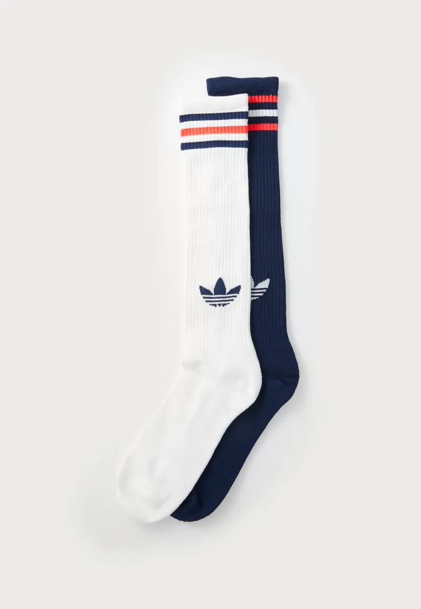 KNEE UNISEX 2 PACK - Kniestrümpfe - off white/night indigo