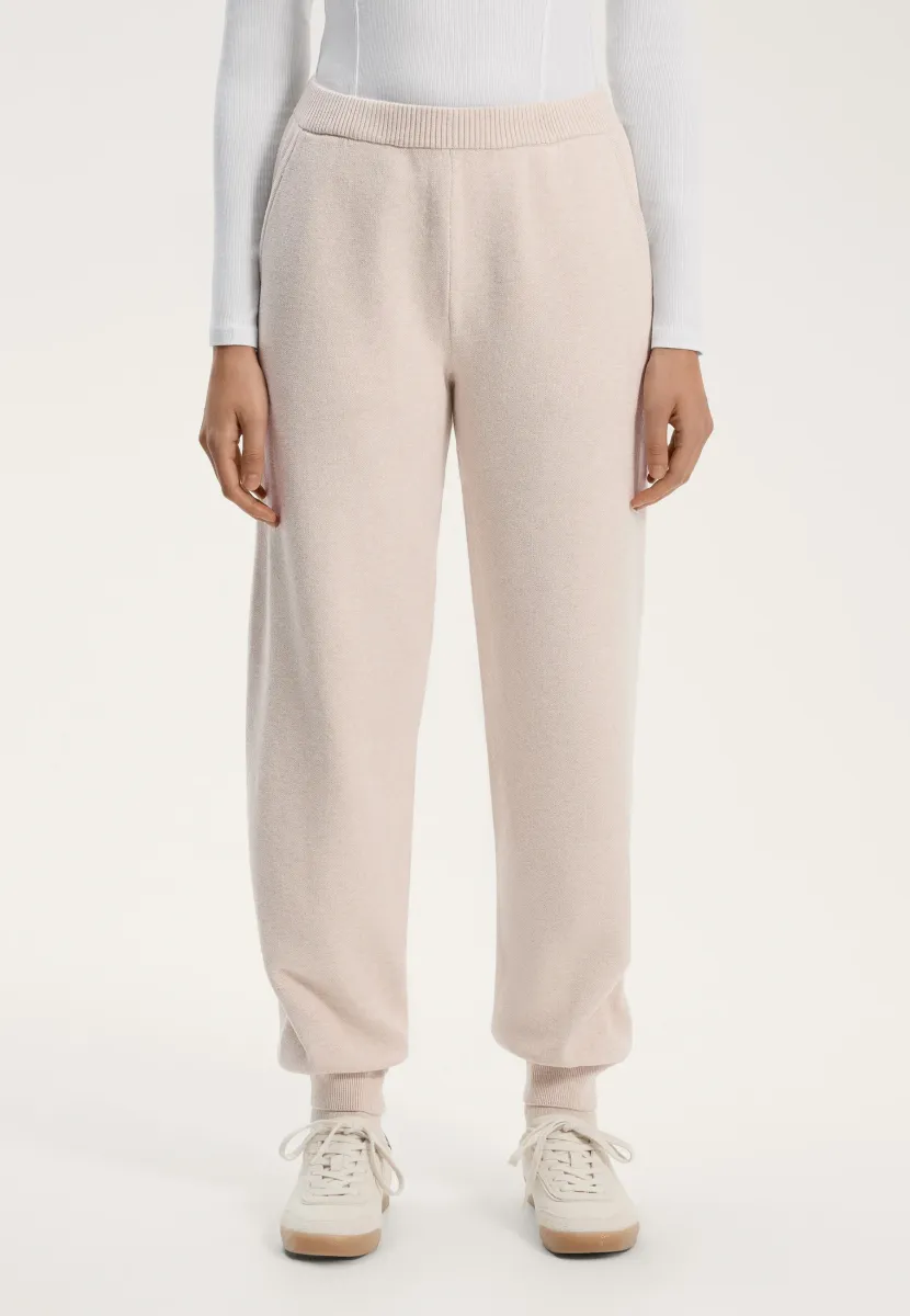 KNIT JOGGER - Jogginghose - stone