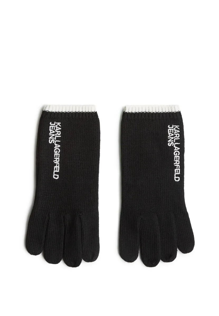 KNITTED - Fingerhandschuh - black