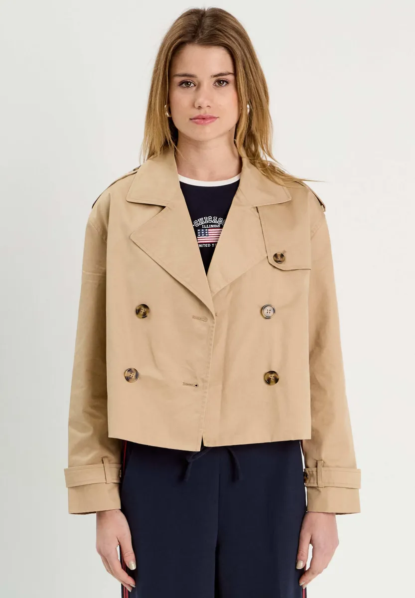 KNOPFKURZ  - Übergangsjacke - sable