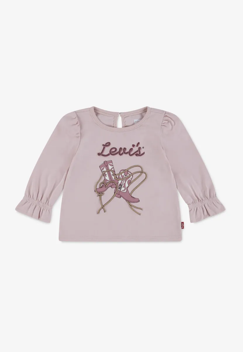 KNOT FRONT - Langarmshirt - crystal rose