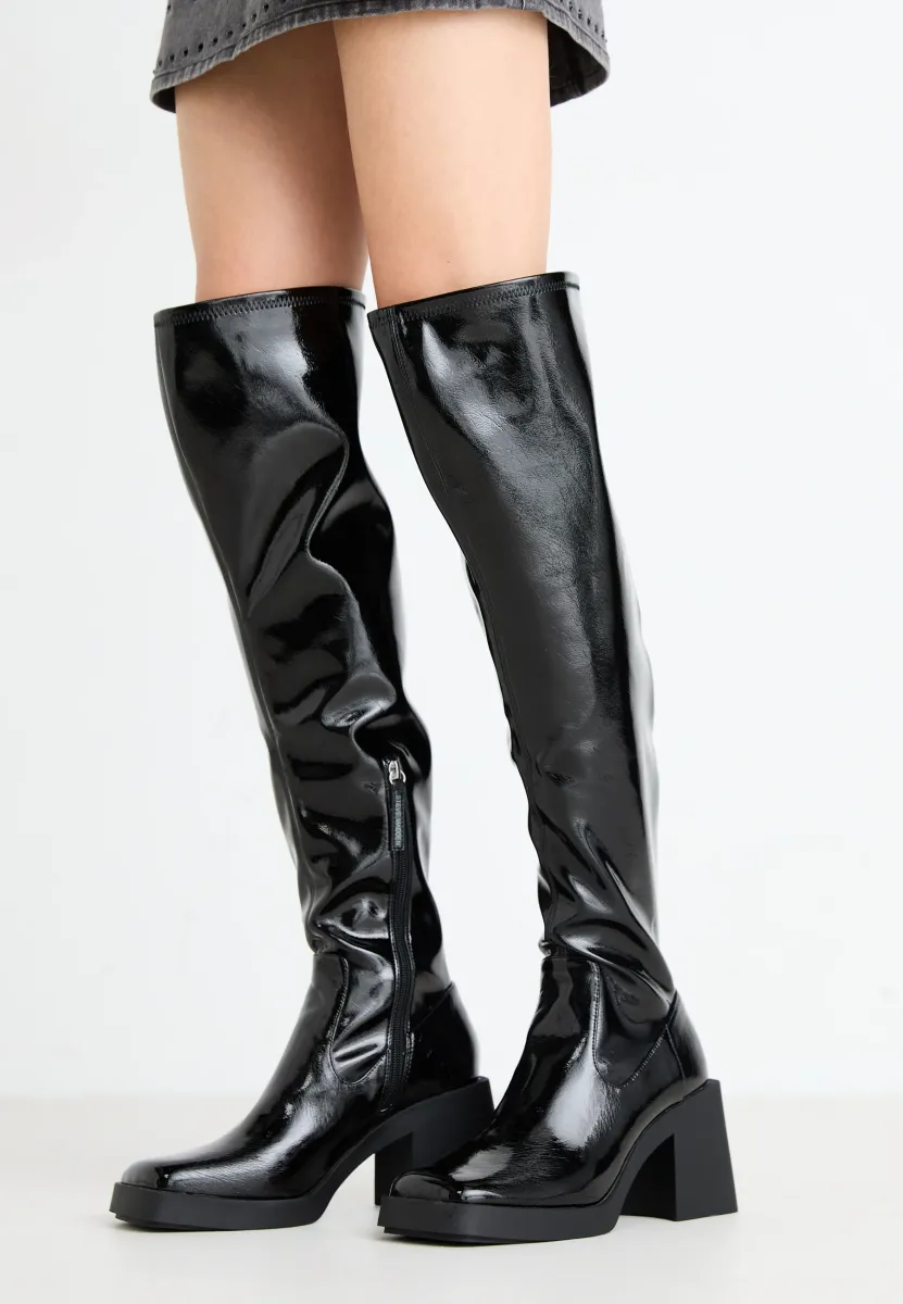 KOLBY - Overknees - black