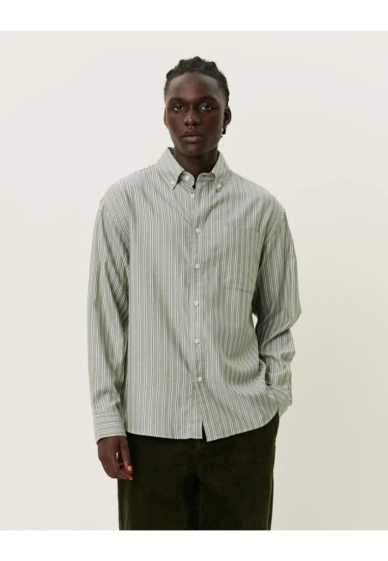 KOLTON - Hemd - white/chive green