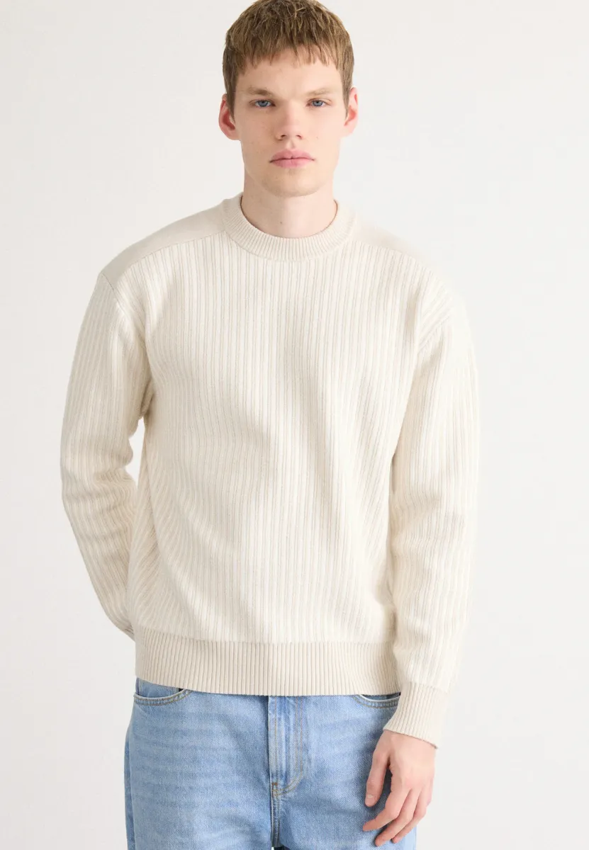 KOLTORP - Strickpullover - open white