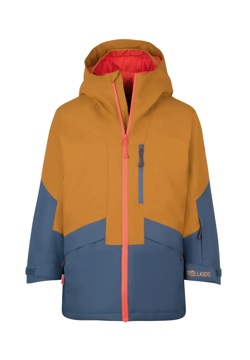 KONGSBERG - Skijacke - bronze/mystic blue/flame orange