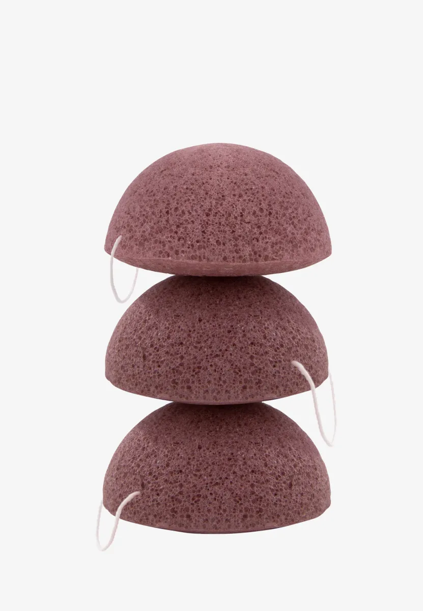 KONJAC SPONGE SET RED CLAY - Gesichtspflege Zubehör