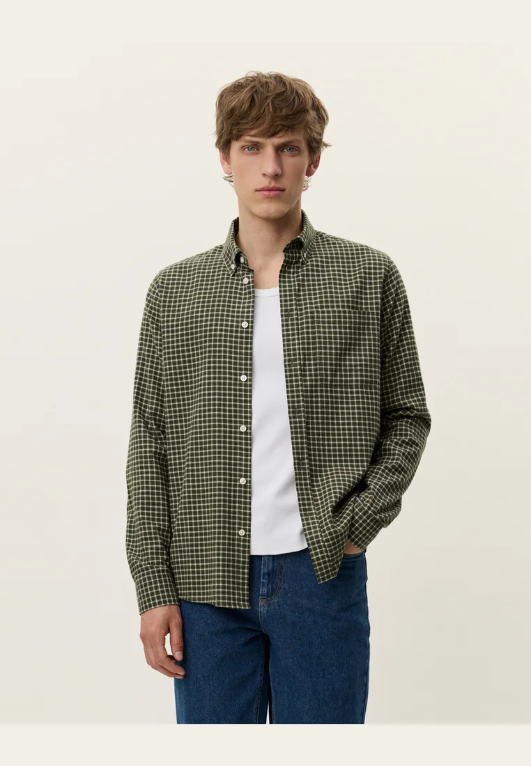 KONRAD CHECK SHIRT - Hemd - light sand