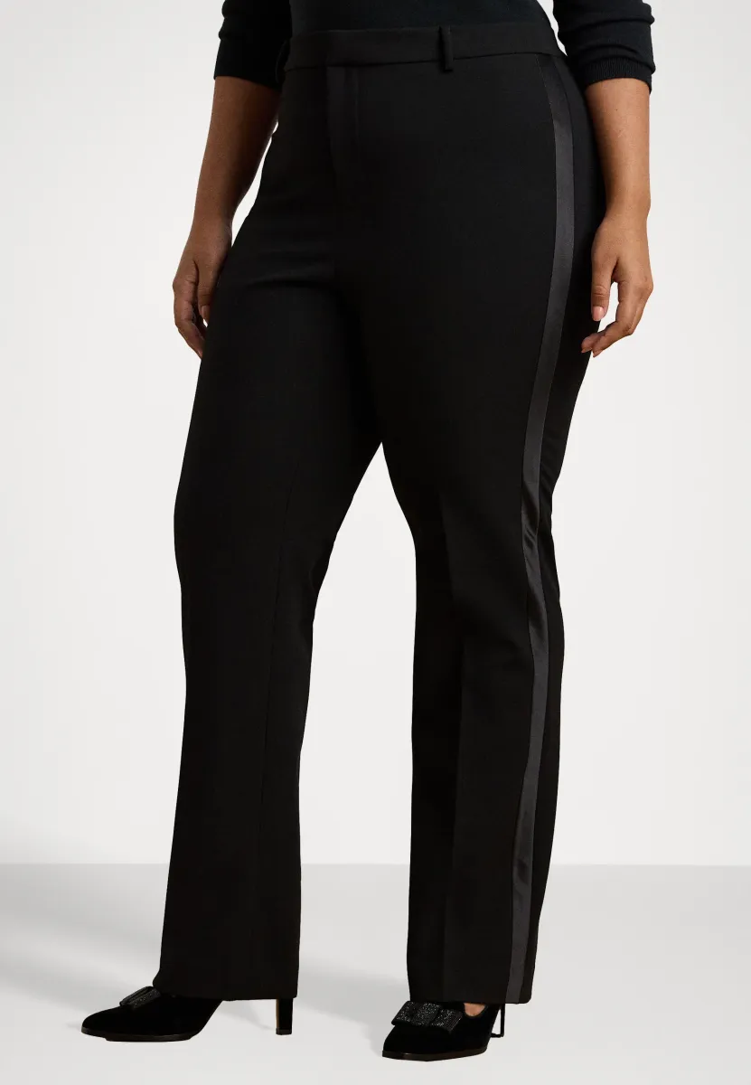 KORETTE-FULL LENGTH-FLAT FRONT - Stoffhose - black