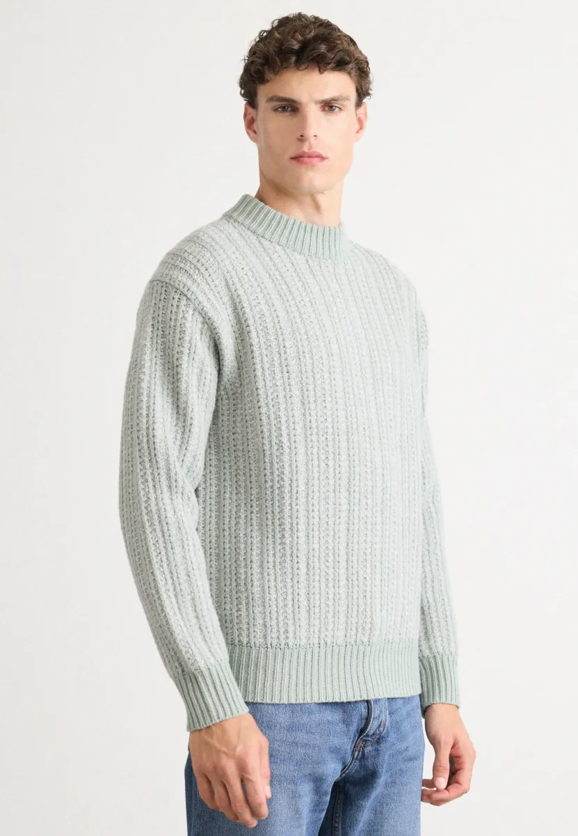 KORTH - Strickpullover - open green