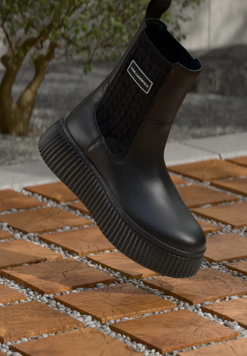 KREEPER BOOT - Plateaustiefelette - black