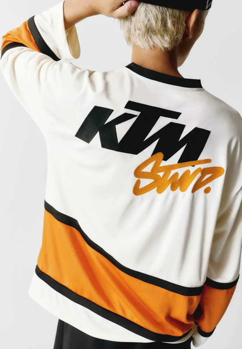 KTM STRIPED  - Langarmshirt - white