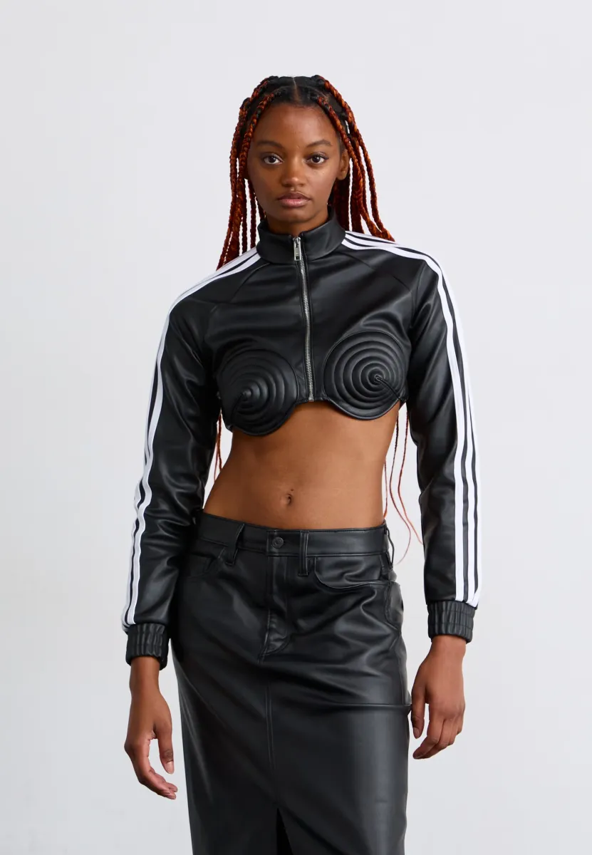 Kunstlederjacke - black