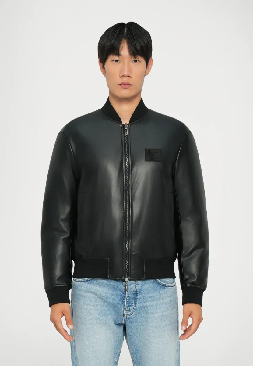 Kunstlederjacke - black