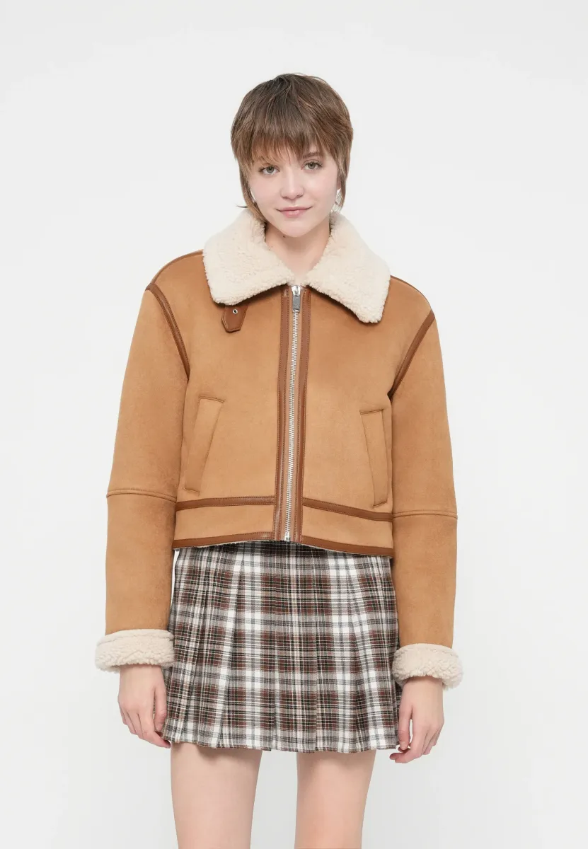 Kunstlederjacke - brown