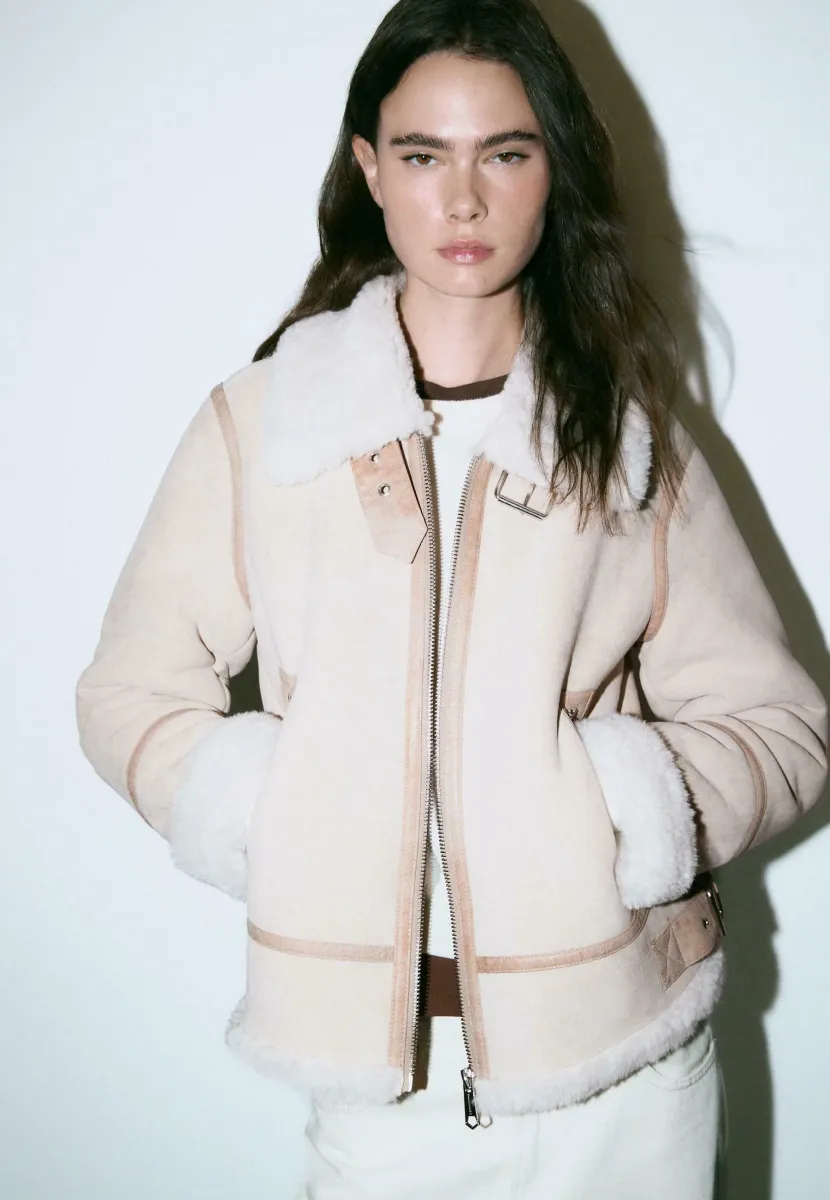 Kunstlederjacke - white