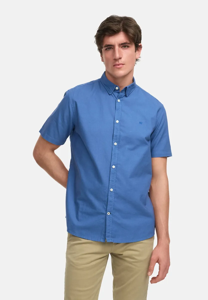 KURZARM ASK - Hemd - federal blue