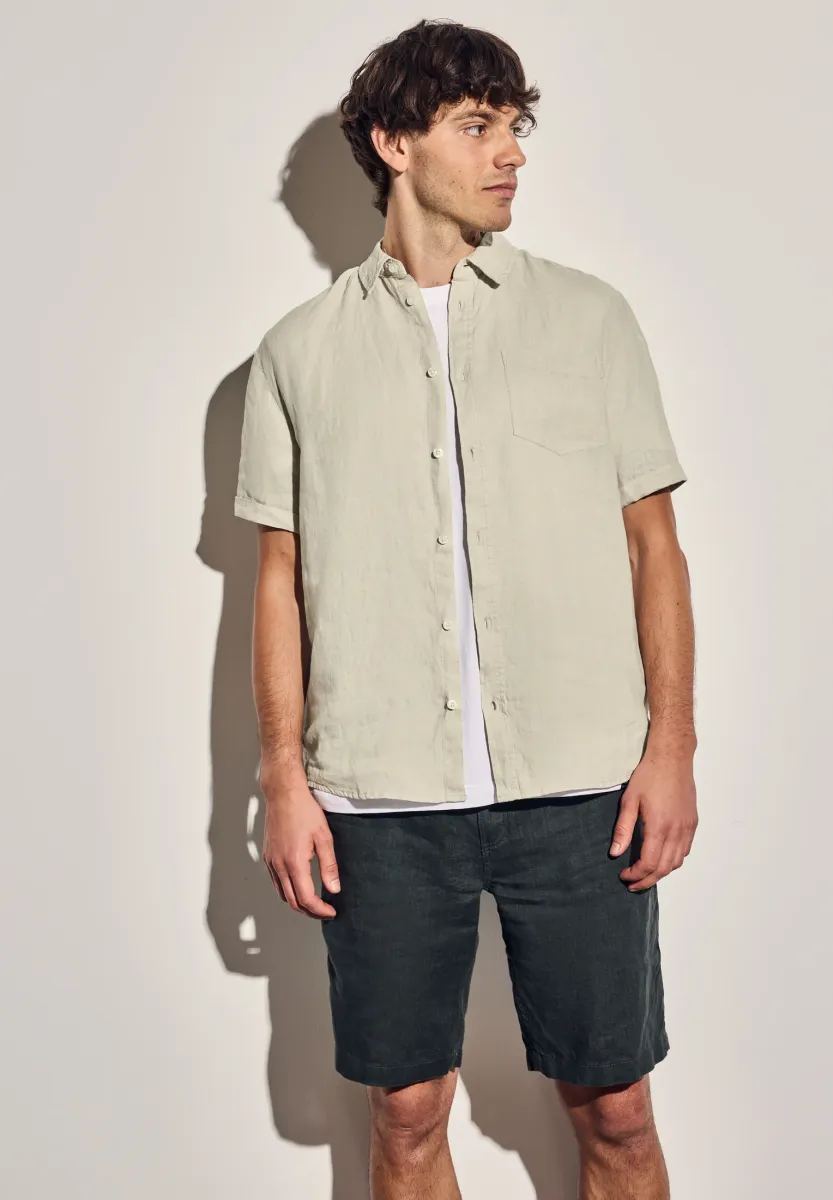 KURZARM AUS - Hemd - beige