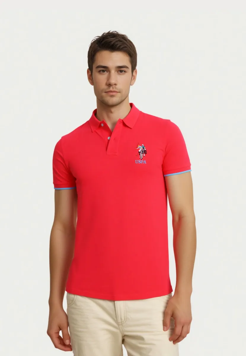 KURZARM BUNTER REITER - Poloshirt - rot
