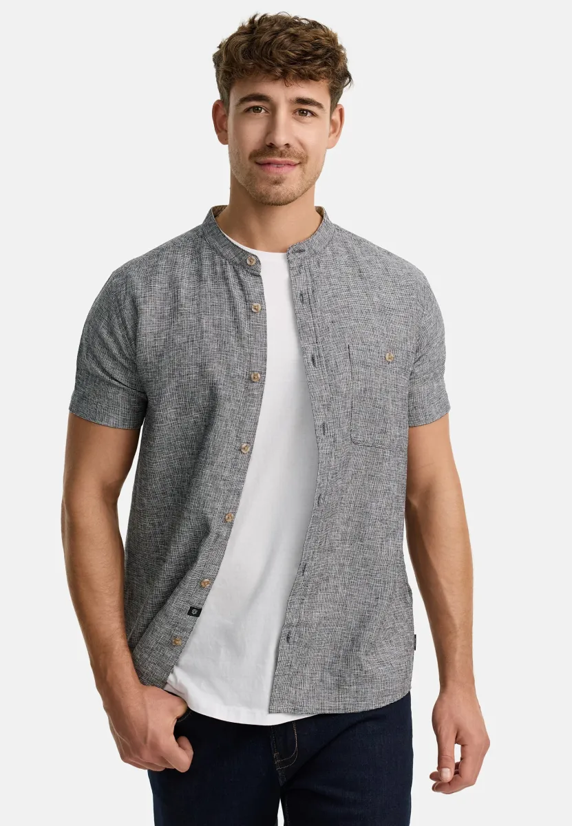 KURZARM HELMER - Hemd - black