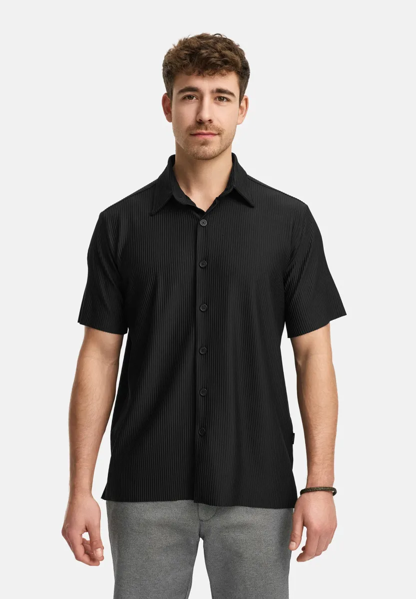 KURZARM INLAMGO - Hemd - black