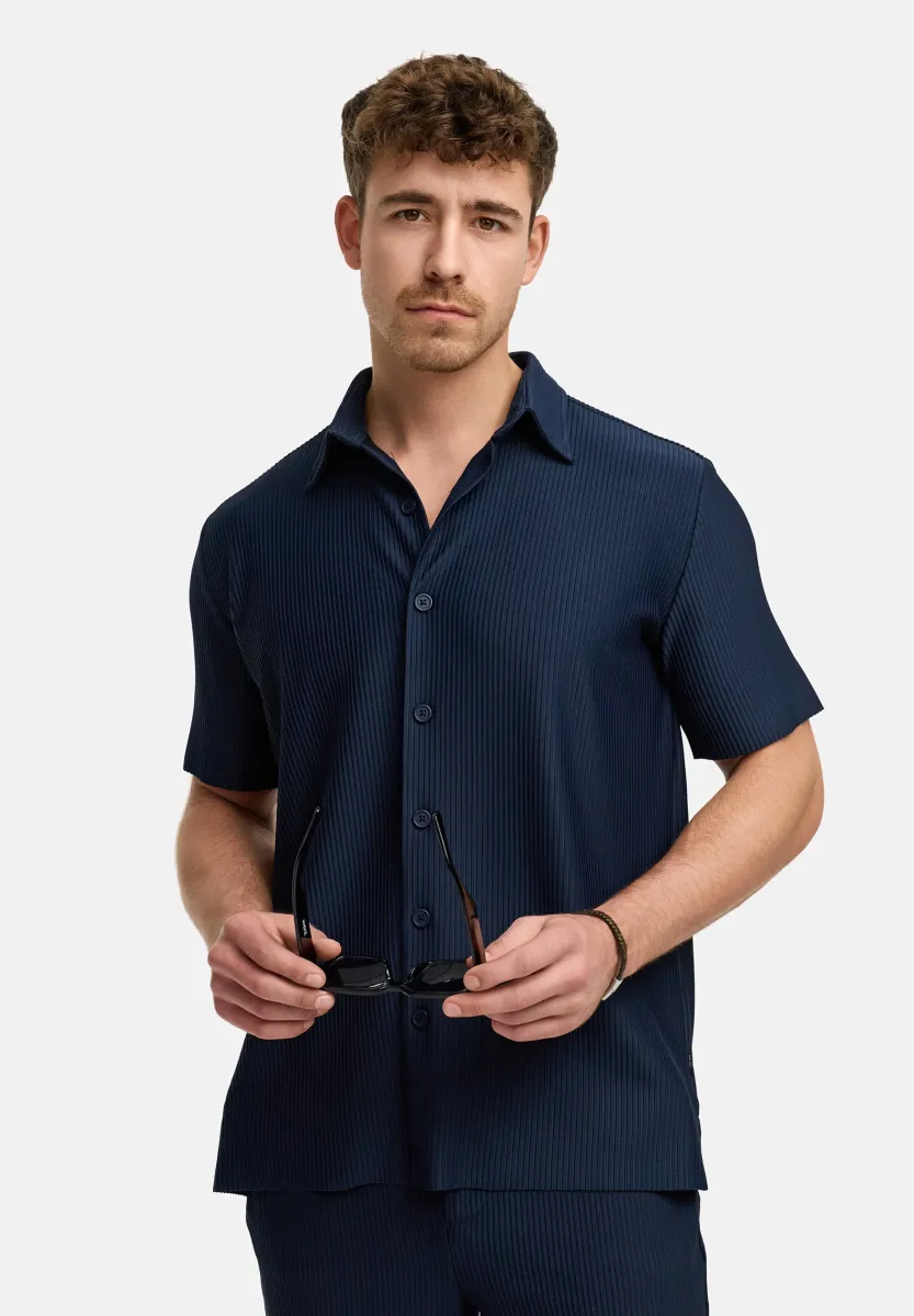 KURZARM INLAMGO - Hemd - navy