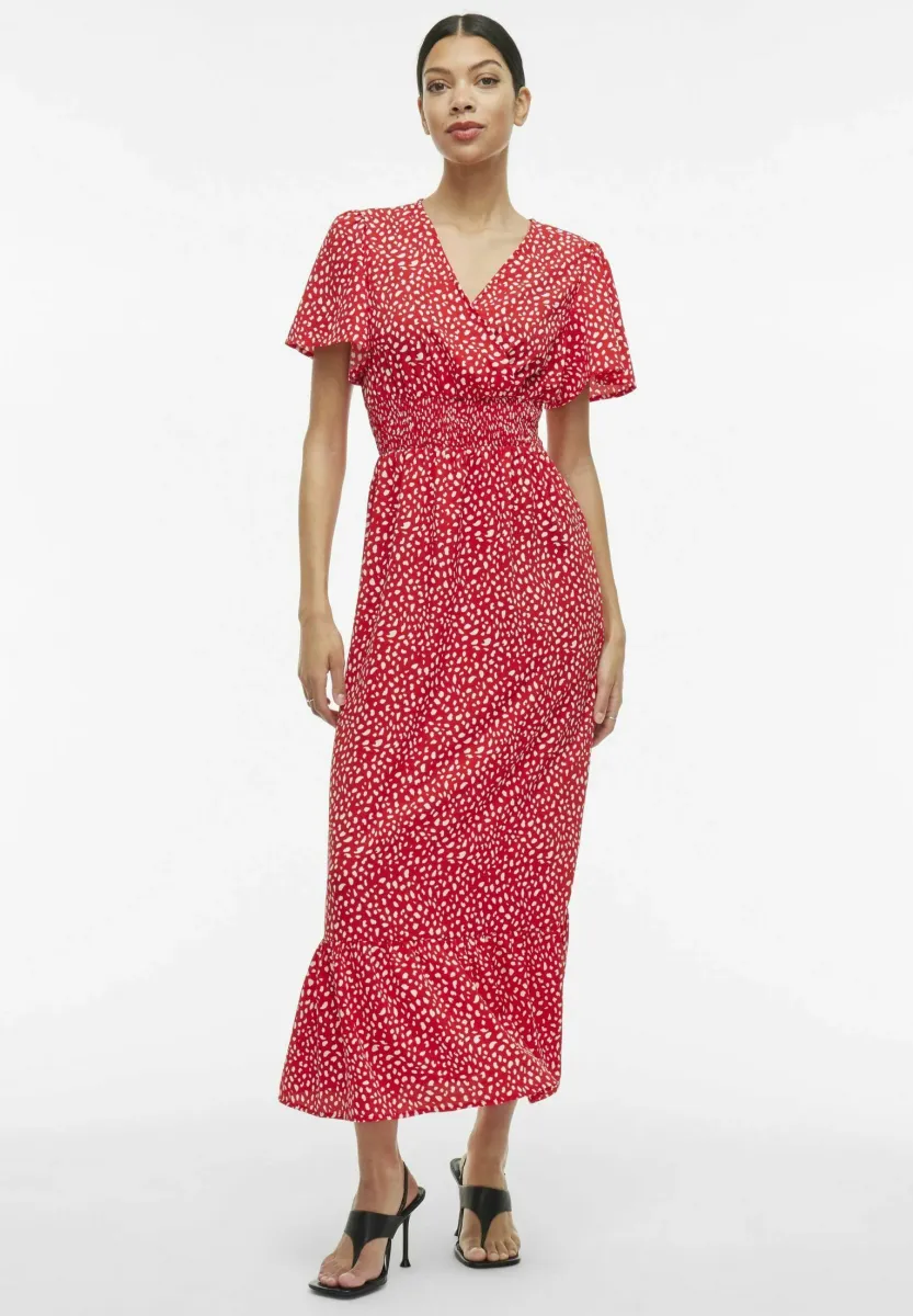 KURZARM - Maxikleid - mars red