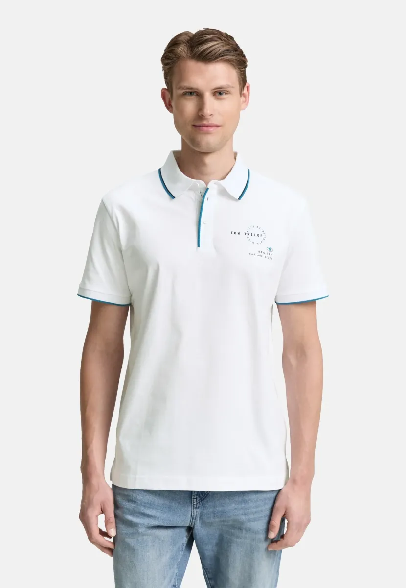 KURZARM - Poloshirt - weiß