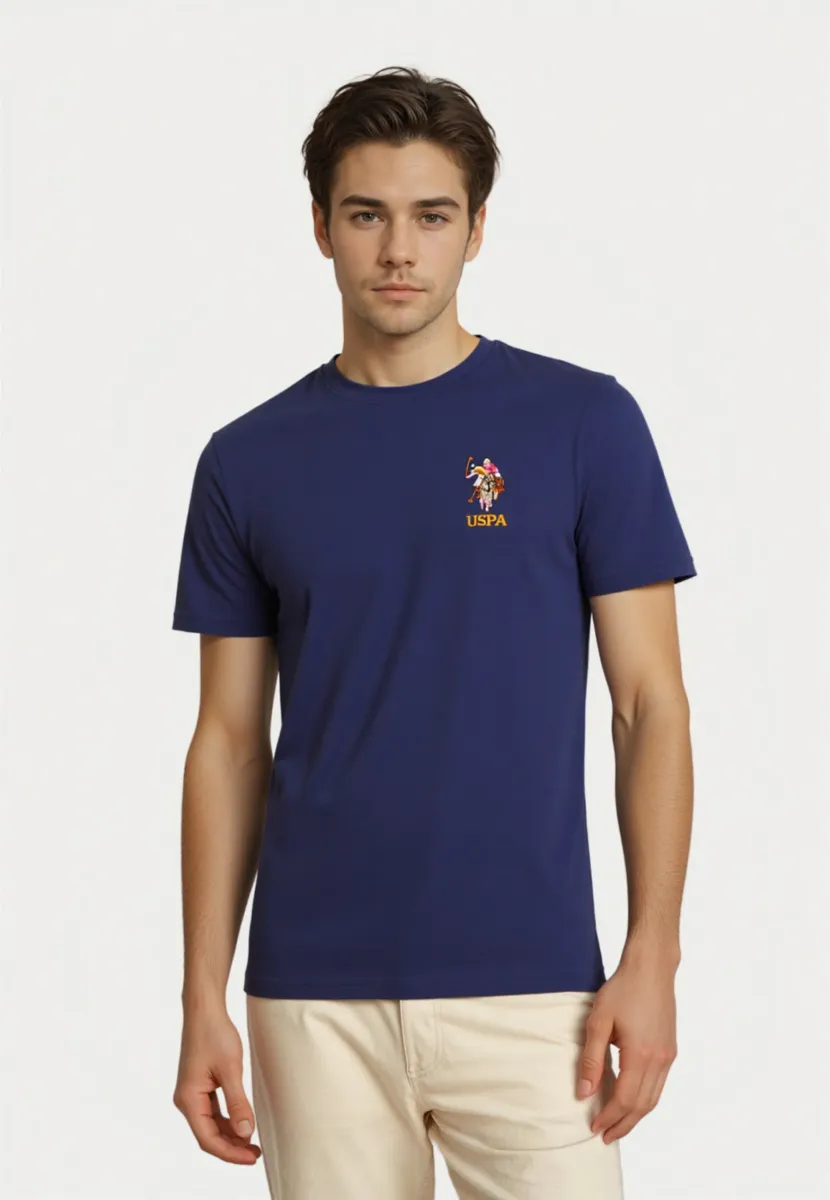 KURZARM REITER - T-Shirt print - dunkelblau