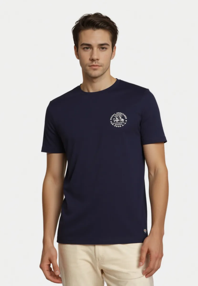 KURZARM - T-Shirt basic - blau