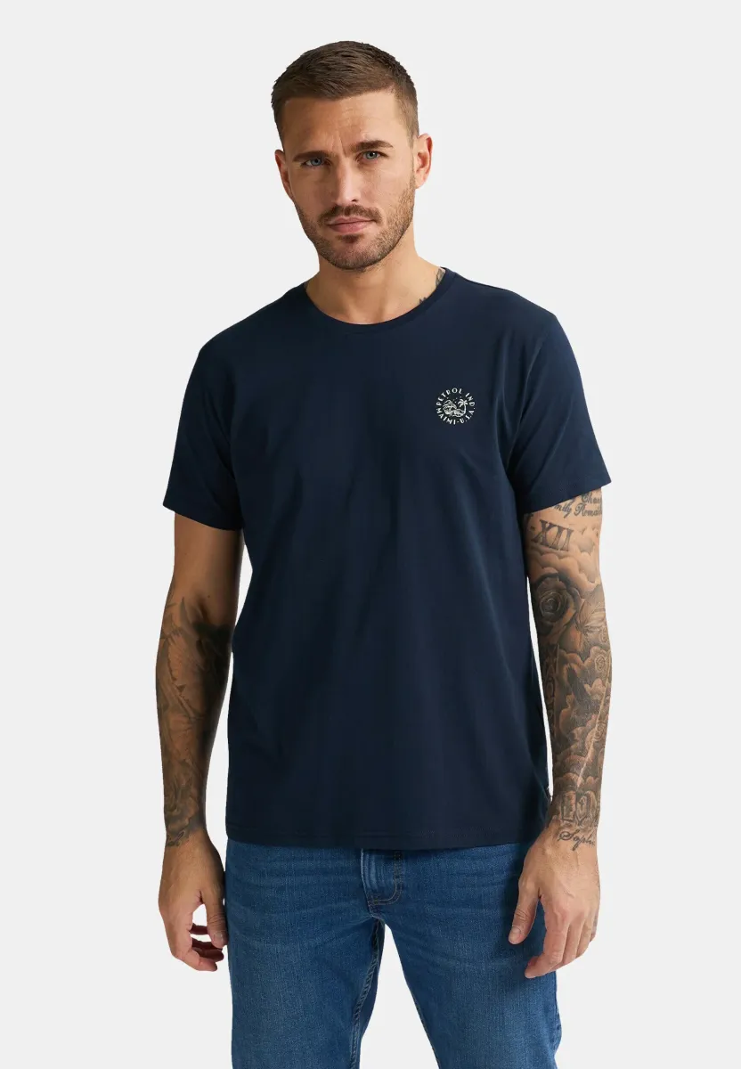 KURZARM - T-Shirt print - dunkelblau