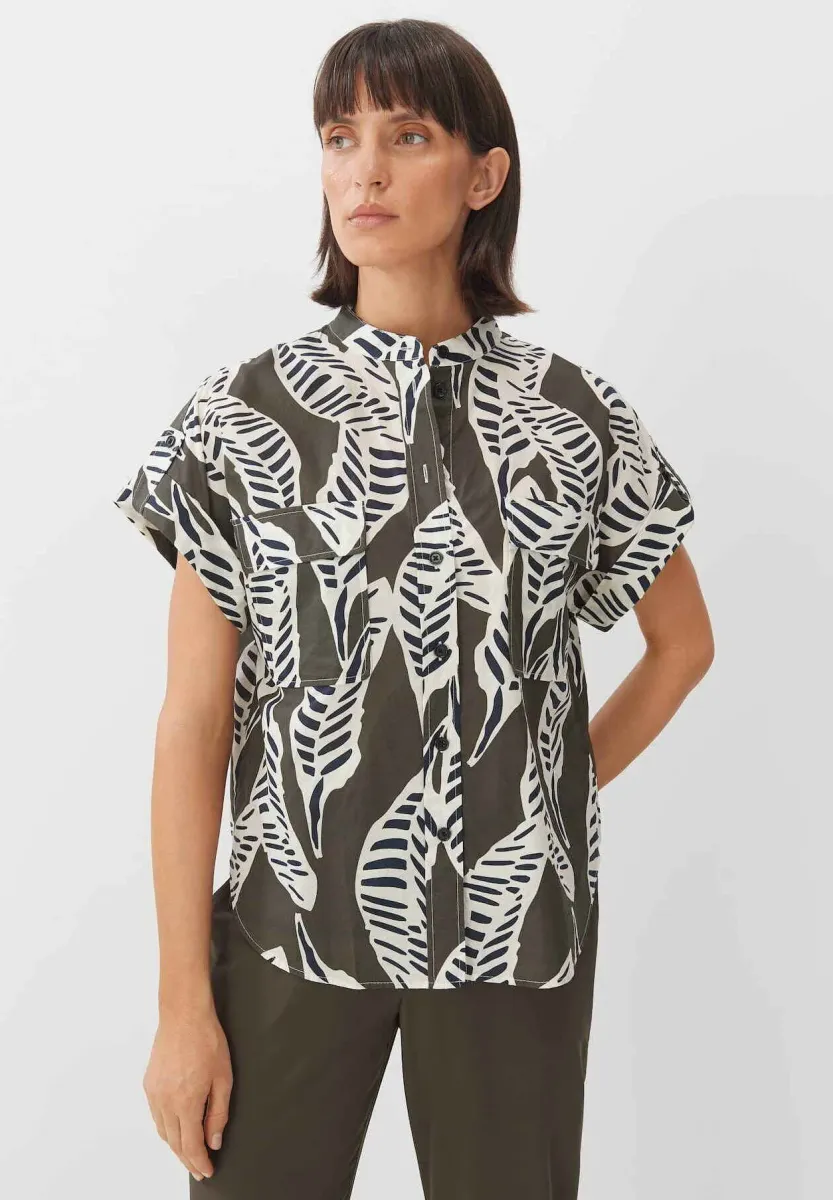 KURZARM ZAHARI - Hemdbluse - deep green