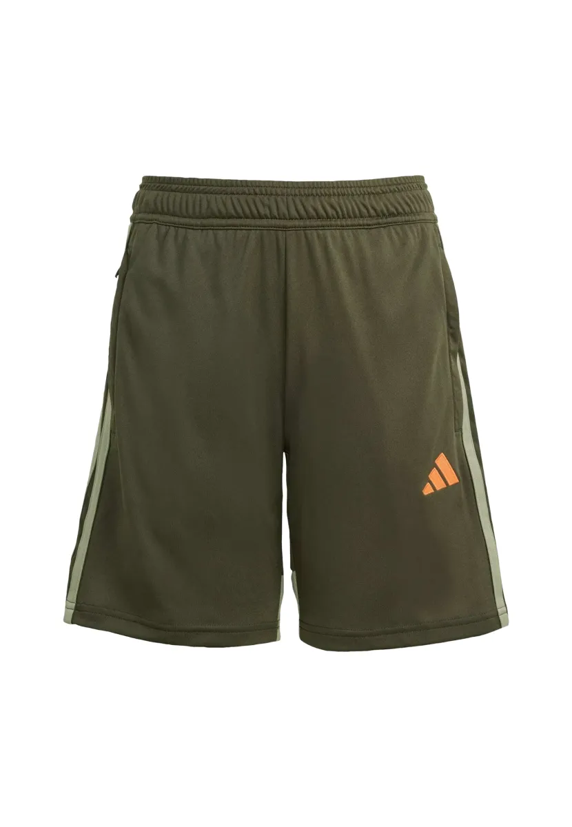 Kurze Sporthose - night cargo   tent green   impact orange