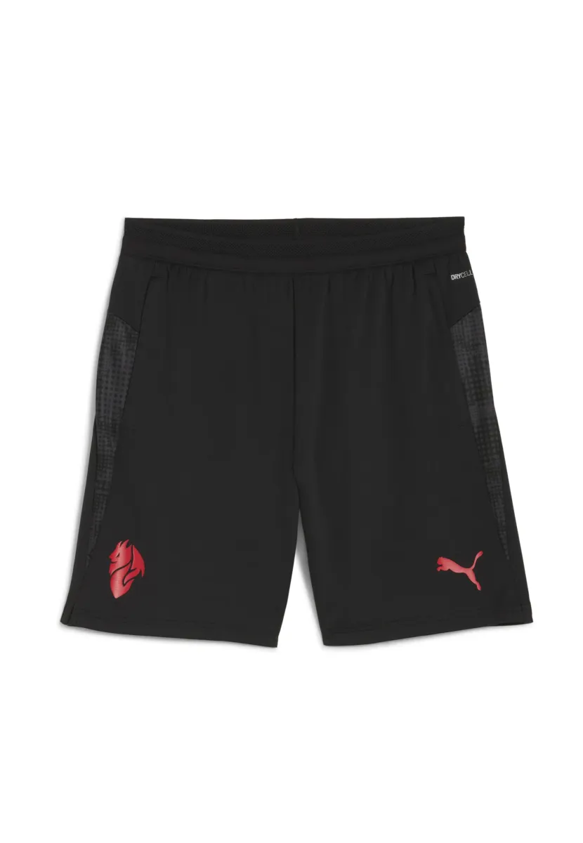 Kurze Sporthose - puma black-for all time red