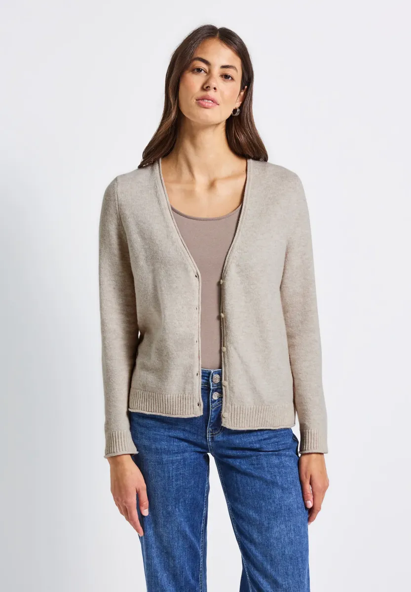 KURZER - Strickjacke - beige