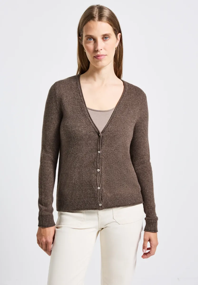 KURZER - Strickjacke - braun