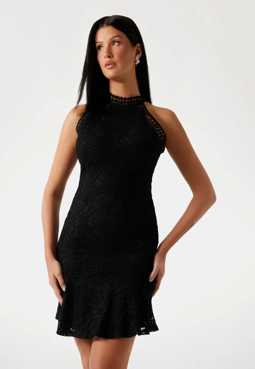 KURZES BODYCON - Cocktailkleid/festliches Kleid - schwarz