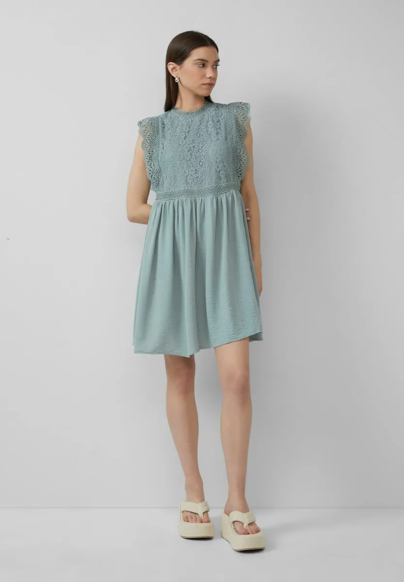 KURZES - Freizeitkleid - salbeigrün