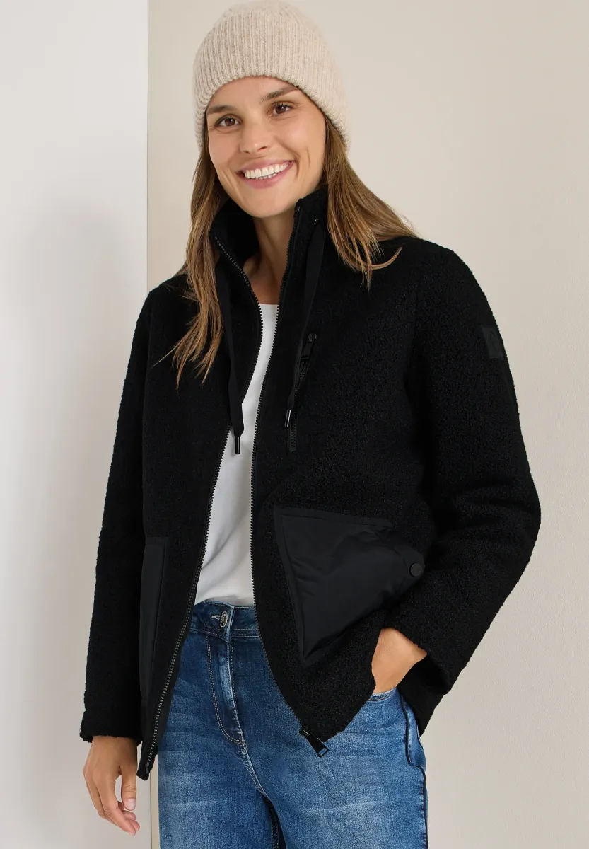 KUSCHELIGE MIT DETAILS - Übergangsjacke - schwarz