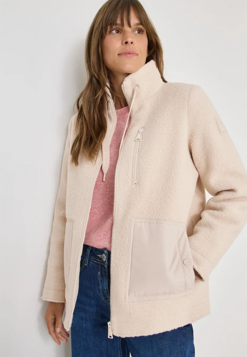 KUSCHELIGE MIT DETAILS - Übergangsjacke - weiß