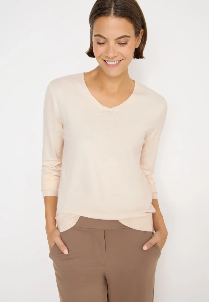 KUSCHELIGER - Strickpullover - beige