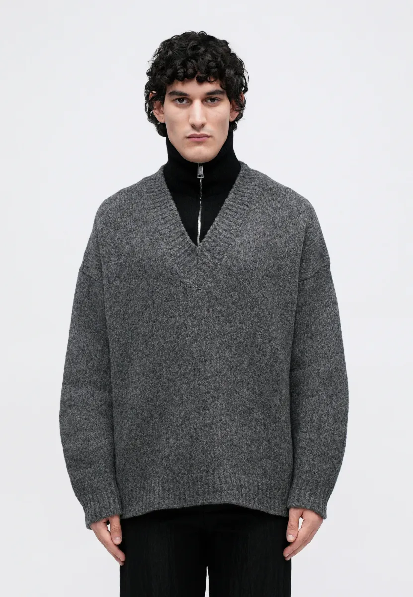 KYLEN - Strickpullover - charcoal/black