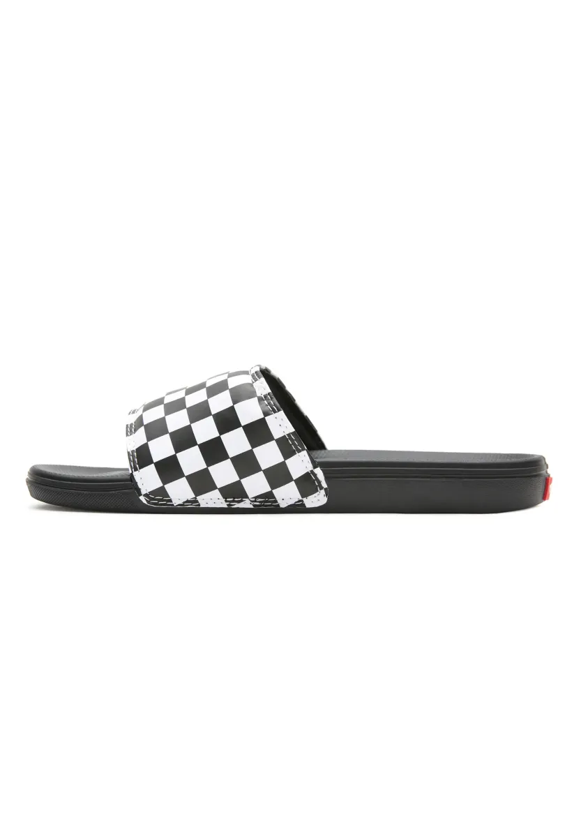 LA COSTA SLIDE ON UNISEX - Pantolette flach - (checkerboard) true white/black