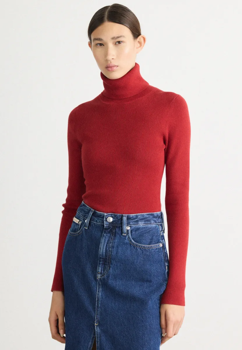 LABEL ROLL NECK - Strickpullover - winery