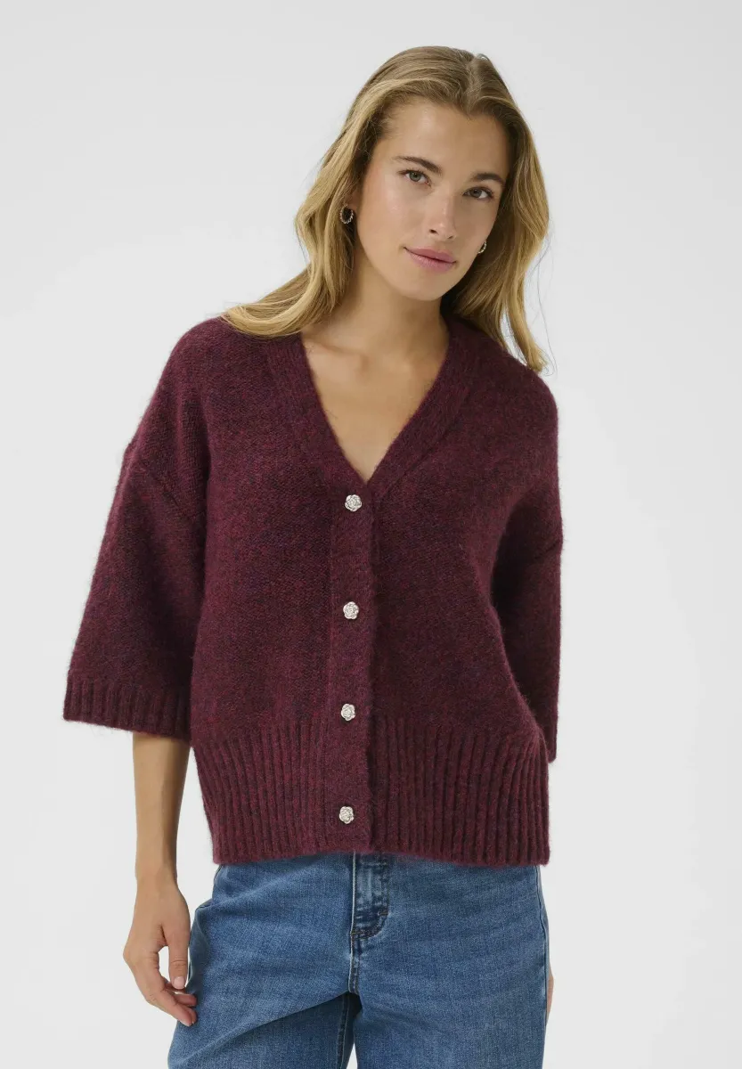 LABIS - Strickjacke - windsor wine melange
