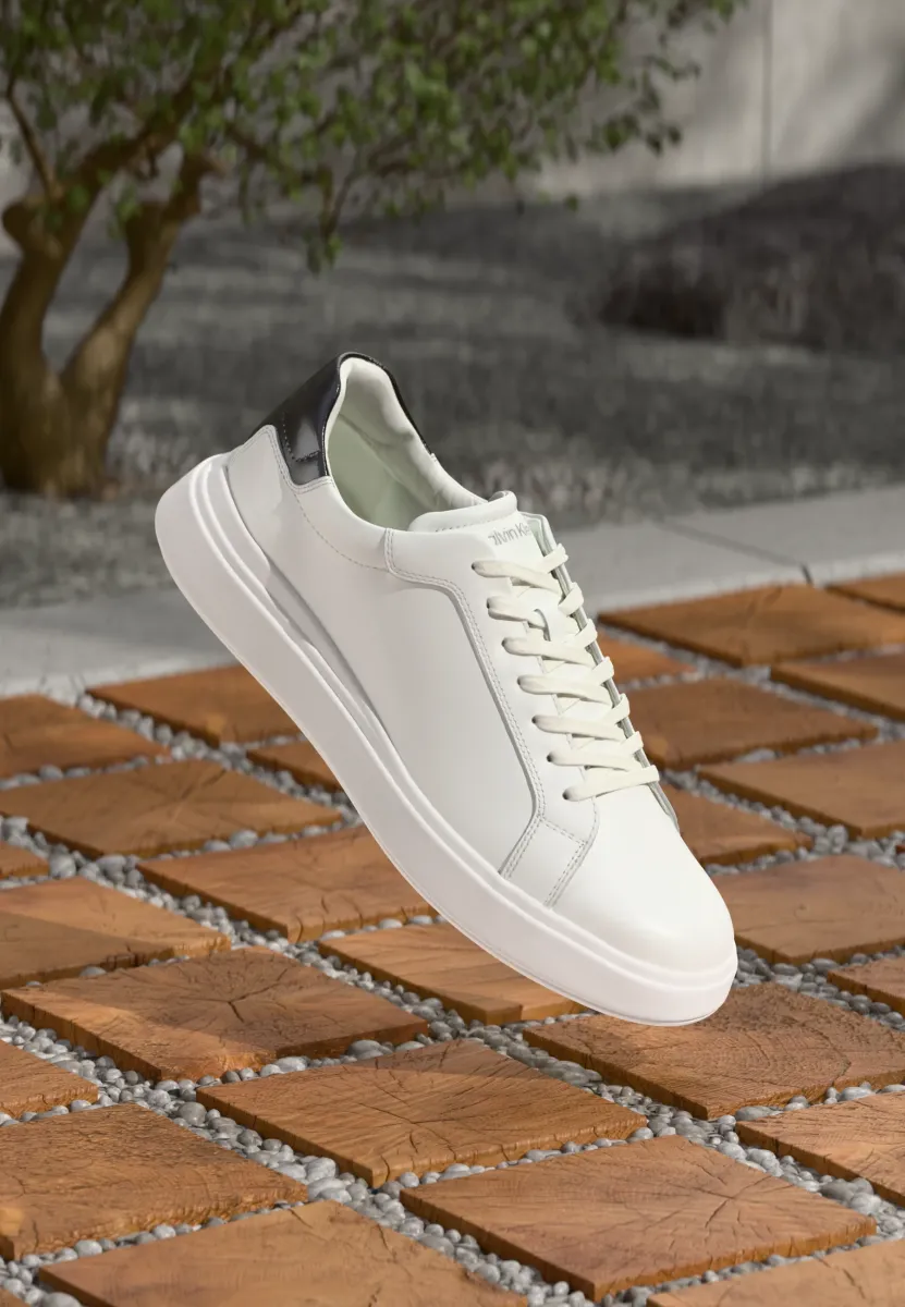 LACE UP - Sneaker low - white/black