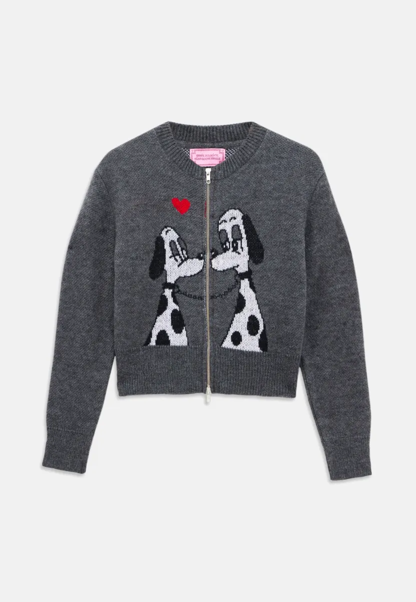 LADY MEETS TRAMP UNISEX - Strickjacke - grey