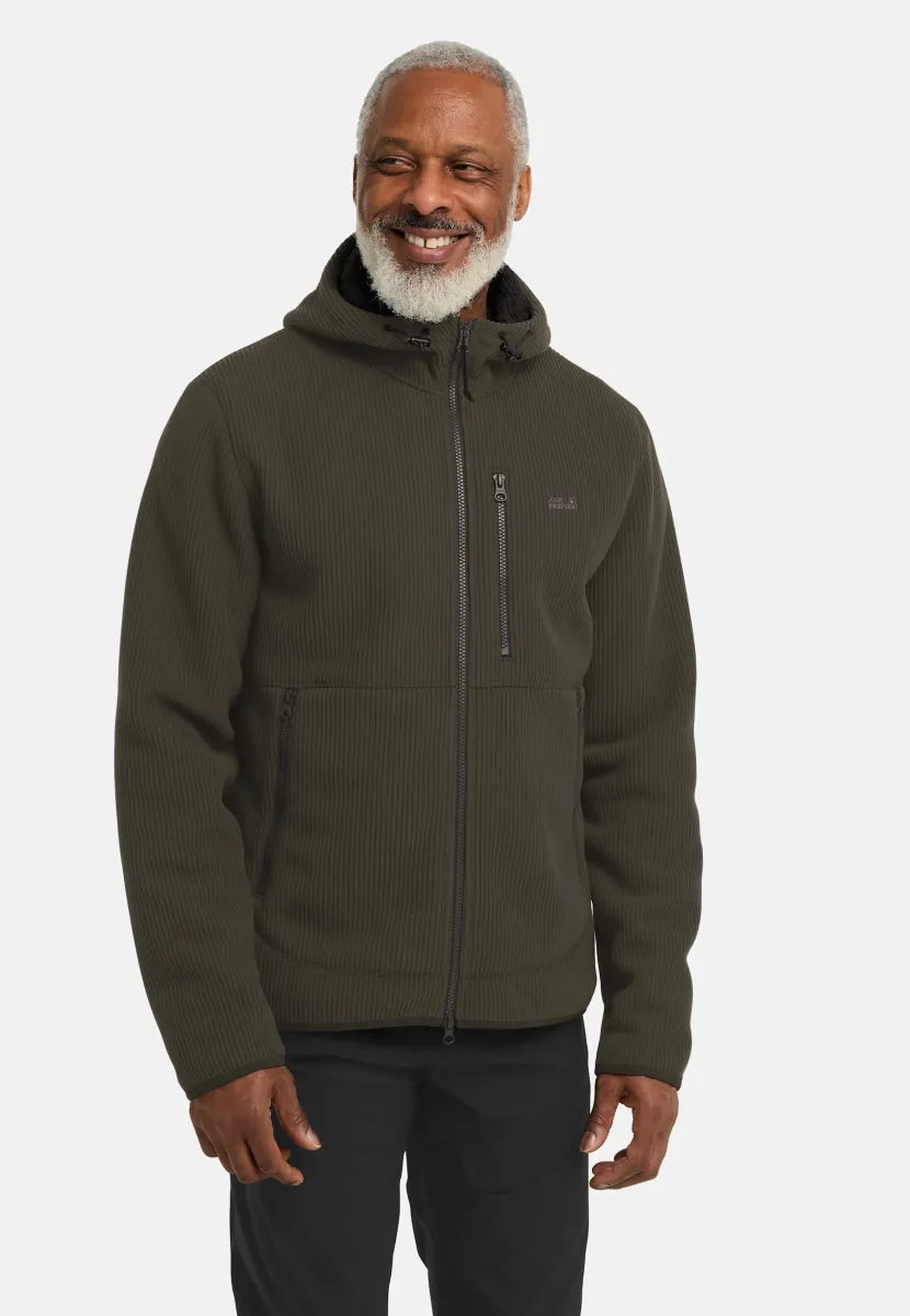 LAKE RIDGE HOODED  - Fleecejacke - obsidian moss