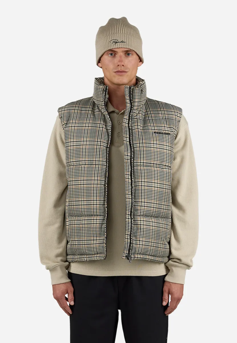 LANDIN PUFFER VEST - Weste - beige